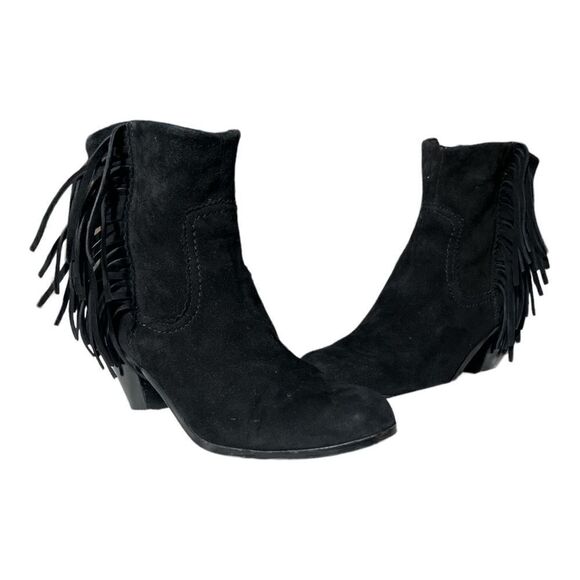 Sam Edelman Louie Black Siede Booties Boots - Picture 1 of 5